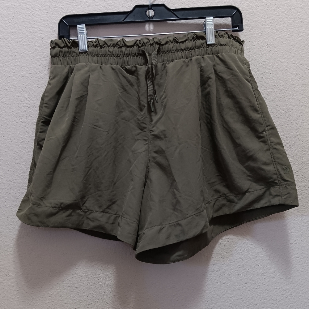 All In Motion Athletic Shorts Medium Stretchy Pockets Green